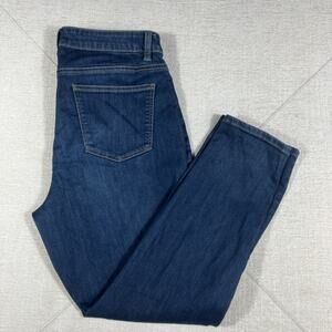Talbots Jeans Womens 14P Blue Slim Ankle Curvy Denim Stretch Petites 14